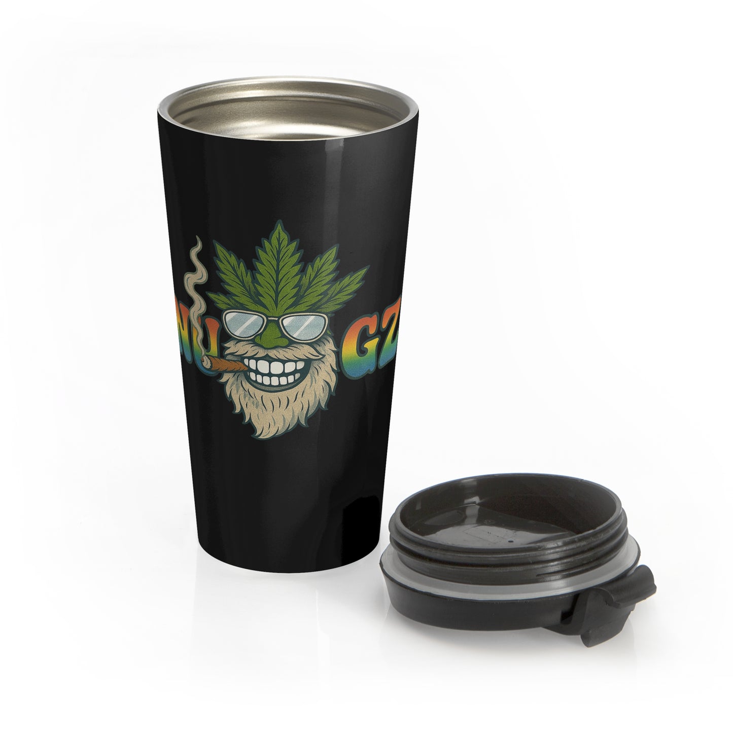 NUGZ Cannabis Stainless Steel Daily Coffee Gift for Stoners Unique Drinkware Road Trip Essential