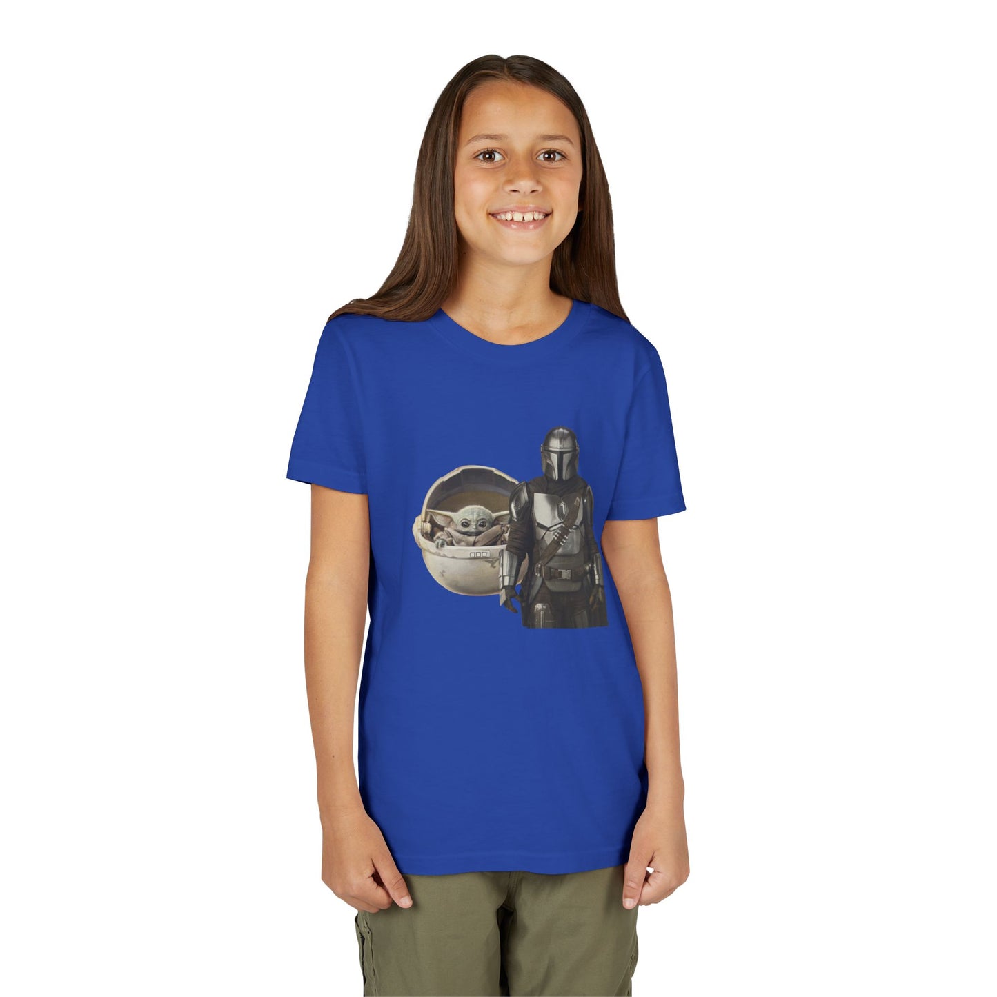 Kids Star Wars Inspired Youth Tee, Mandalorian T-Shirt, Grogu Shirt, Galaxy Adventure, Kids Summer Outfit, Birthday Gift