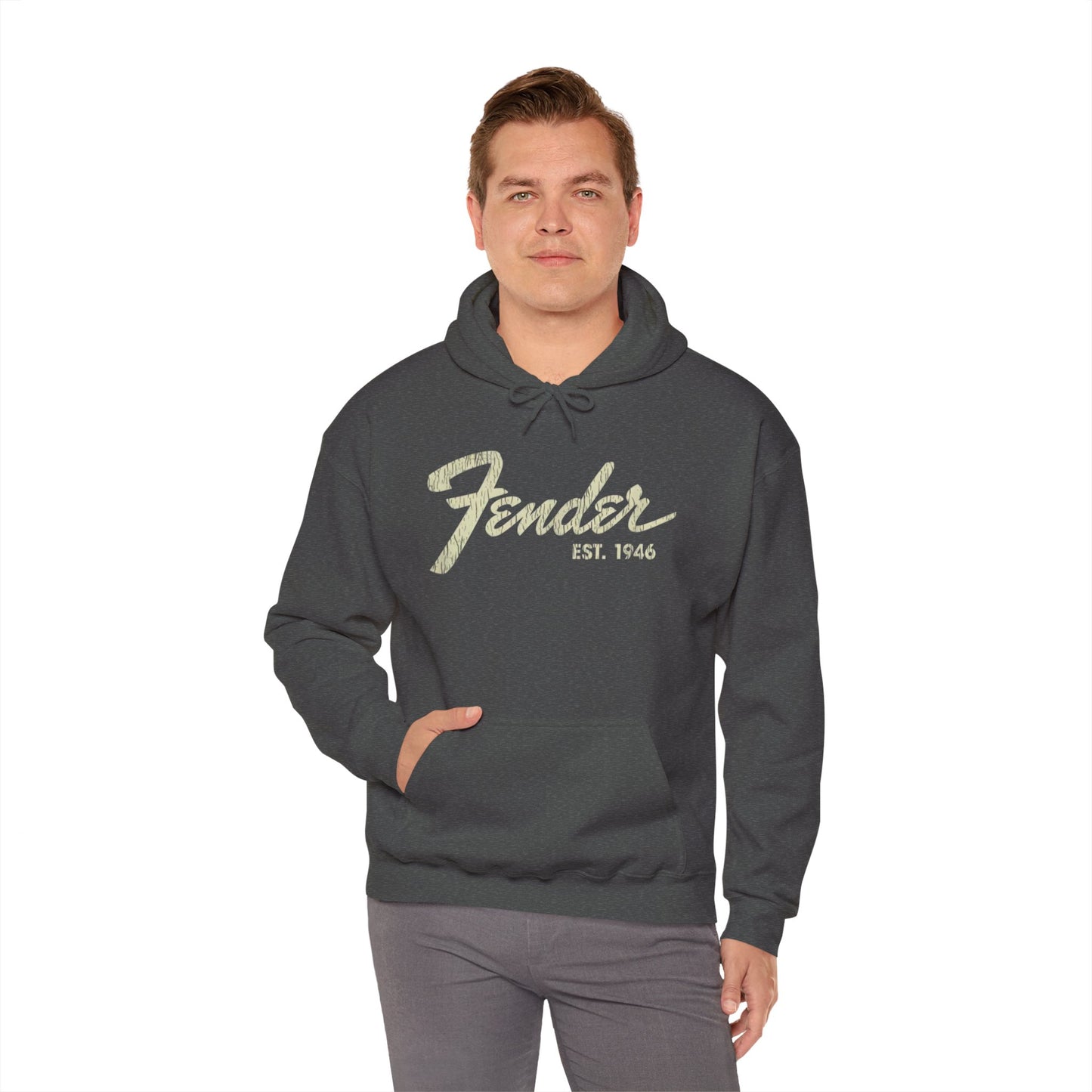 Fender Est 1946 Hoodie - Music Lovers Graphic Sweatshirt