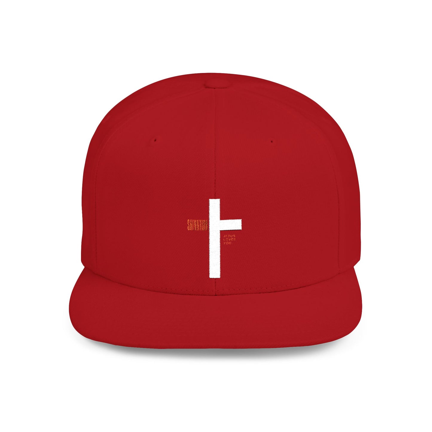 Snapback Hat with salvation cross