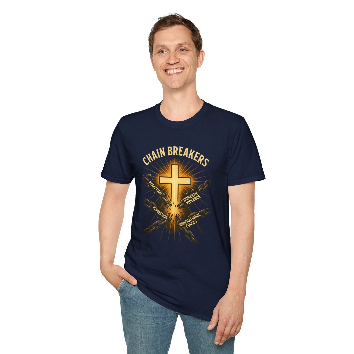 Chain Breakers T-Shirt - Breaking Chains of Addiction and Domestic Violence