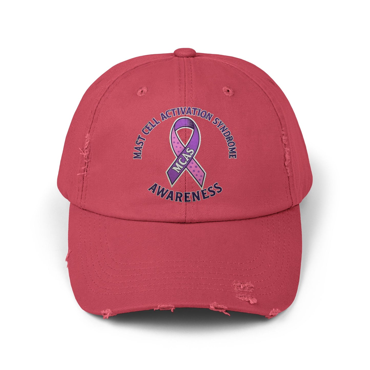 Mast Cell Activation Syndrome Unisex Distressed Awareness Hat