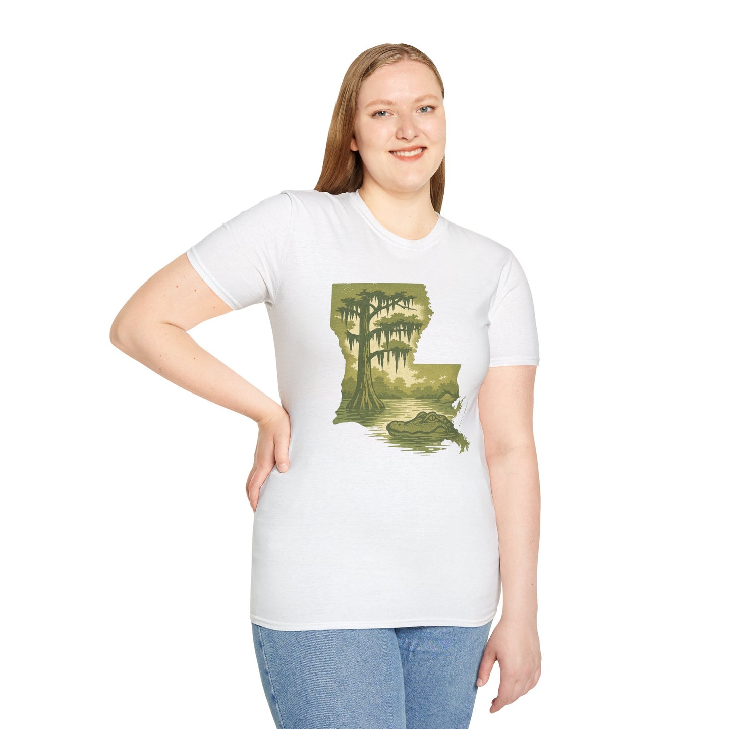 Louisiana Nature T-Shirt, Gift for Nature Lovers, Unisex Tee, Travel Souvenir, Outdoor Enthusiast Apparel, Urban Jungle Style