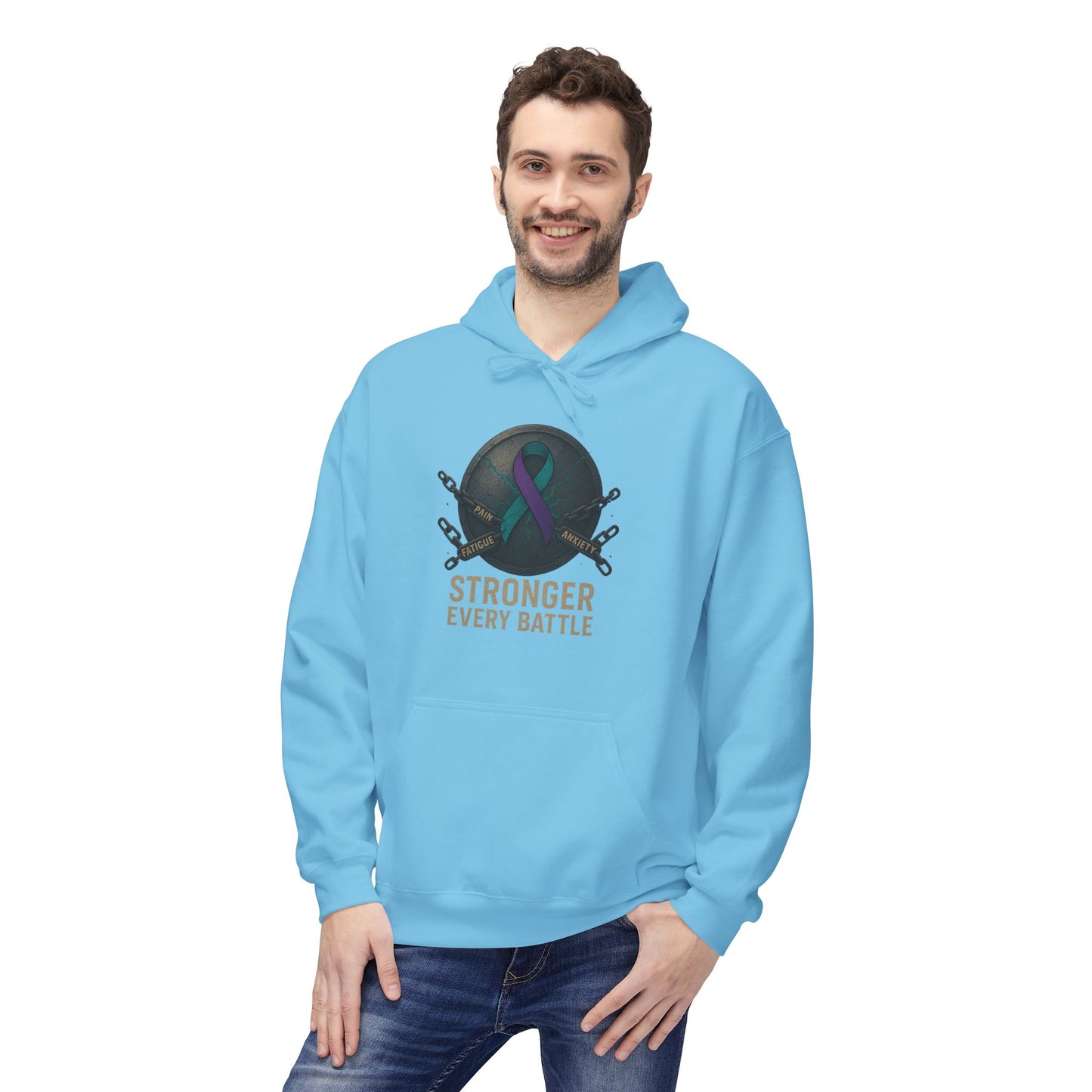 Fragile X Empowering Strength Hoodie - Unisex Midweight Softstyle Fleece, Casual Wear, Motivational Gift, Workout Fashion, Everyday Comfort