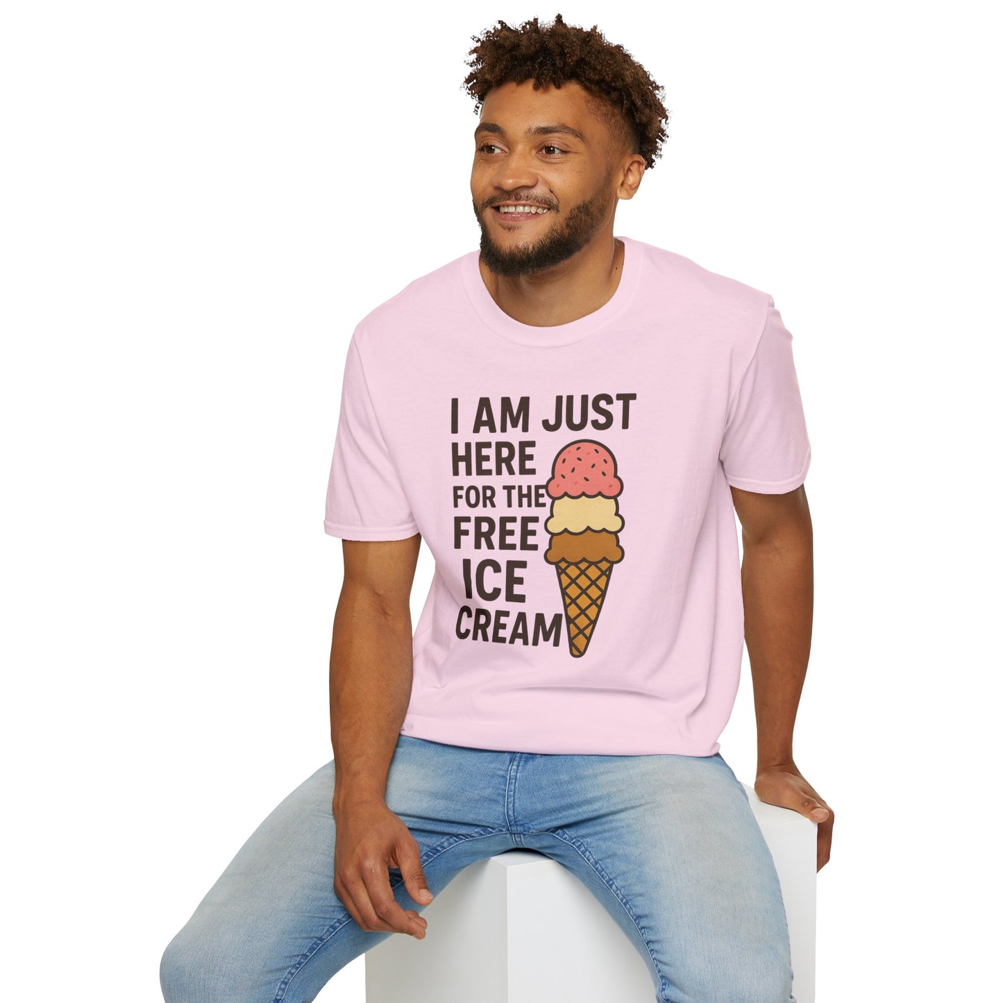 Ice Cream Lover's Unisex T-Shirt, Funny Graphic Tee, Summer Apparel, Sweet Treats Gift, Birthday Humor Shirt