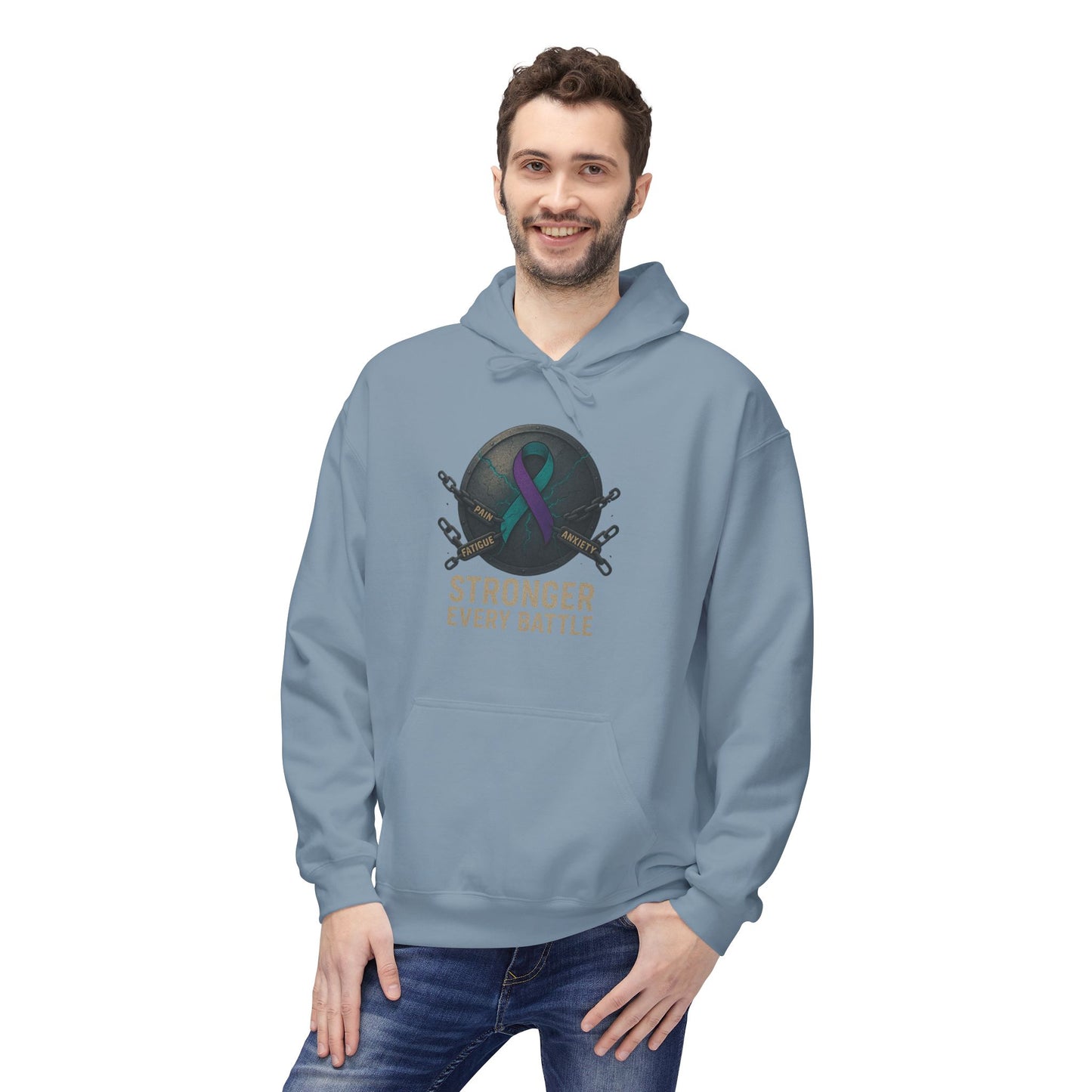 Fragile X Empowering Strength Hoodie - Unisex Midweight Softstyle Fleece, Casual Wear, Motivational Gift, Workout Fashion, Everyday Comfort
