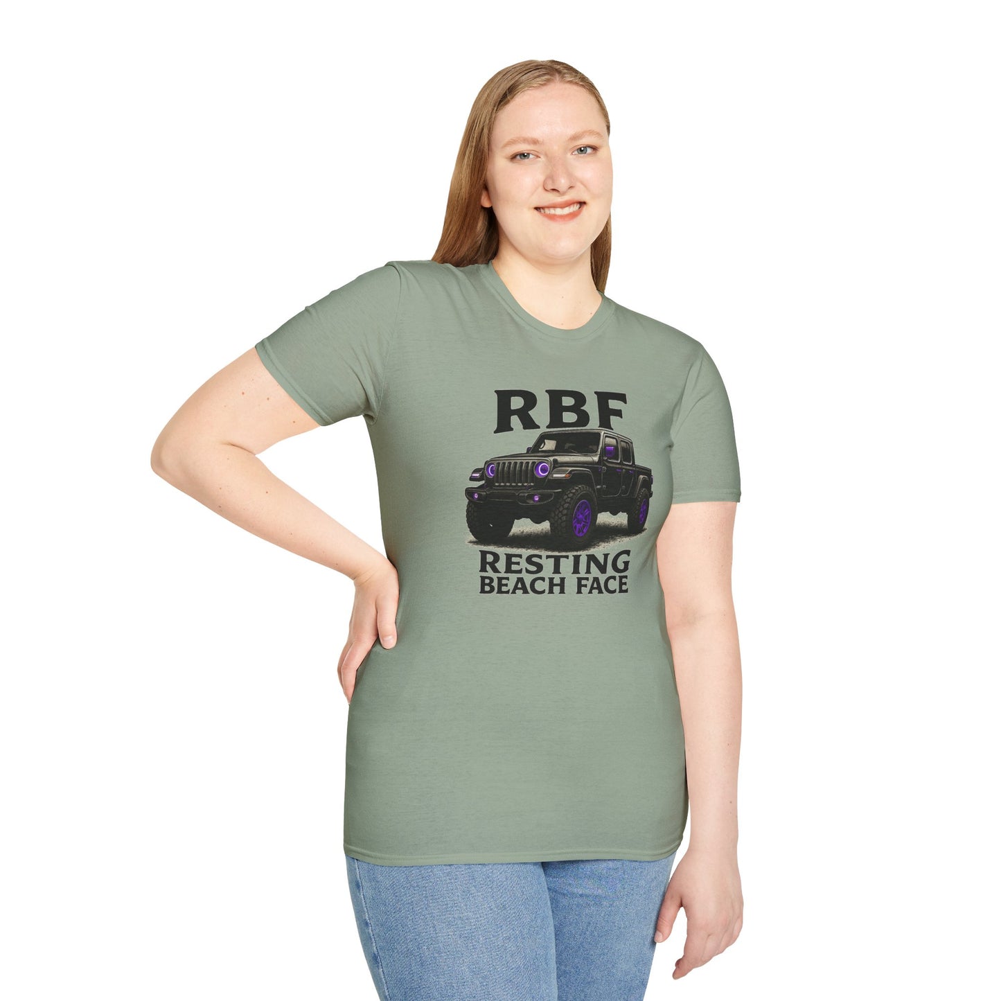 Resting Beach Face T-Shirt | Unisex Tee for Beach Lovers