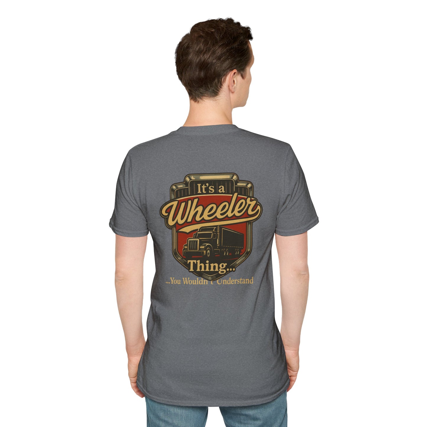 "It's a Wheeler Thing" Unisex Softstyle T-Shirt, Ideal for Truck Lovers, Gifts for Drivers, Casual Wear, Perfect for Birthdays, Father's Day