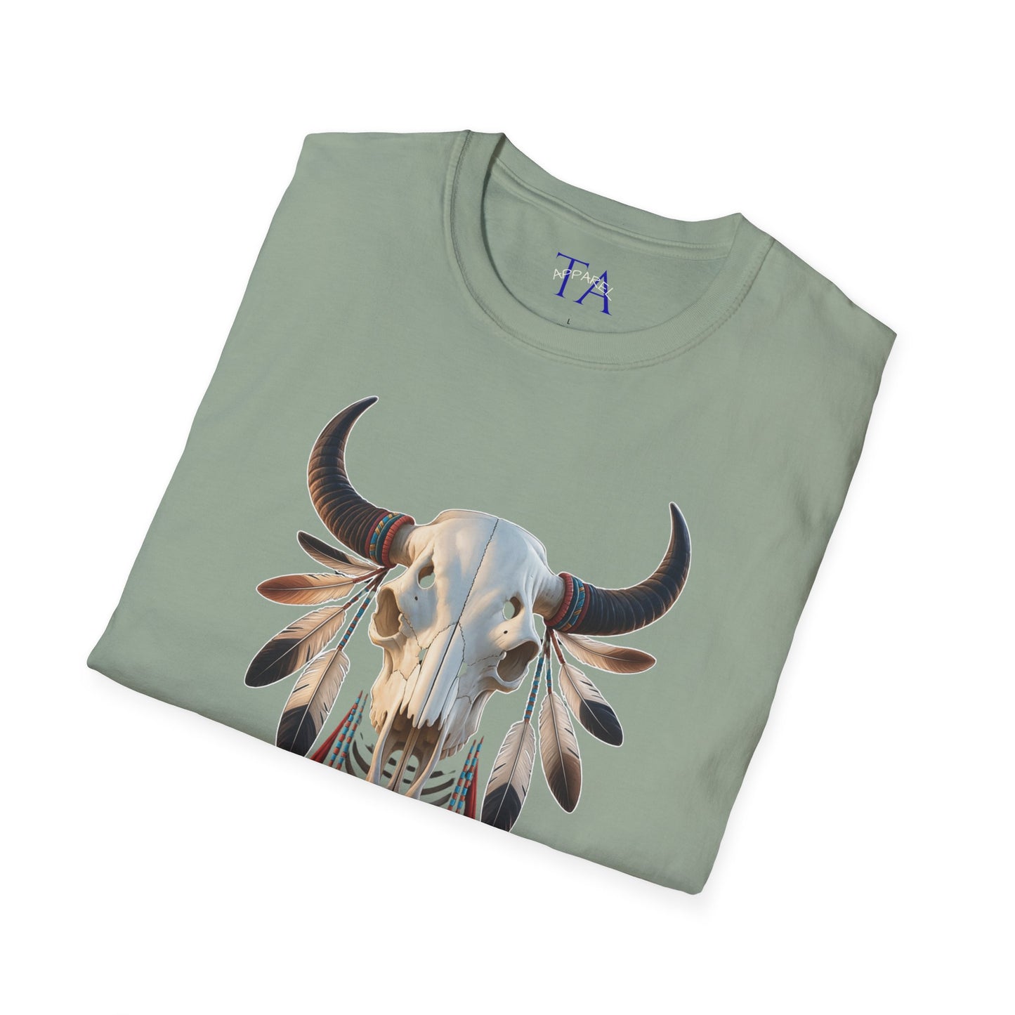 Native American Buffalo Skull T-Shirt - Whispers of the Ancestors