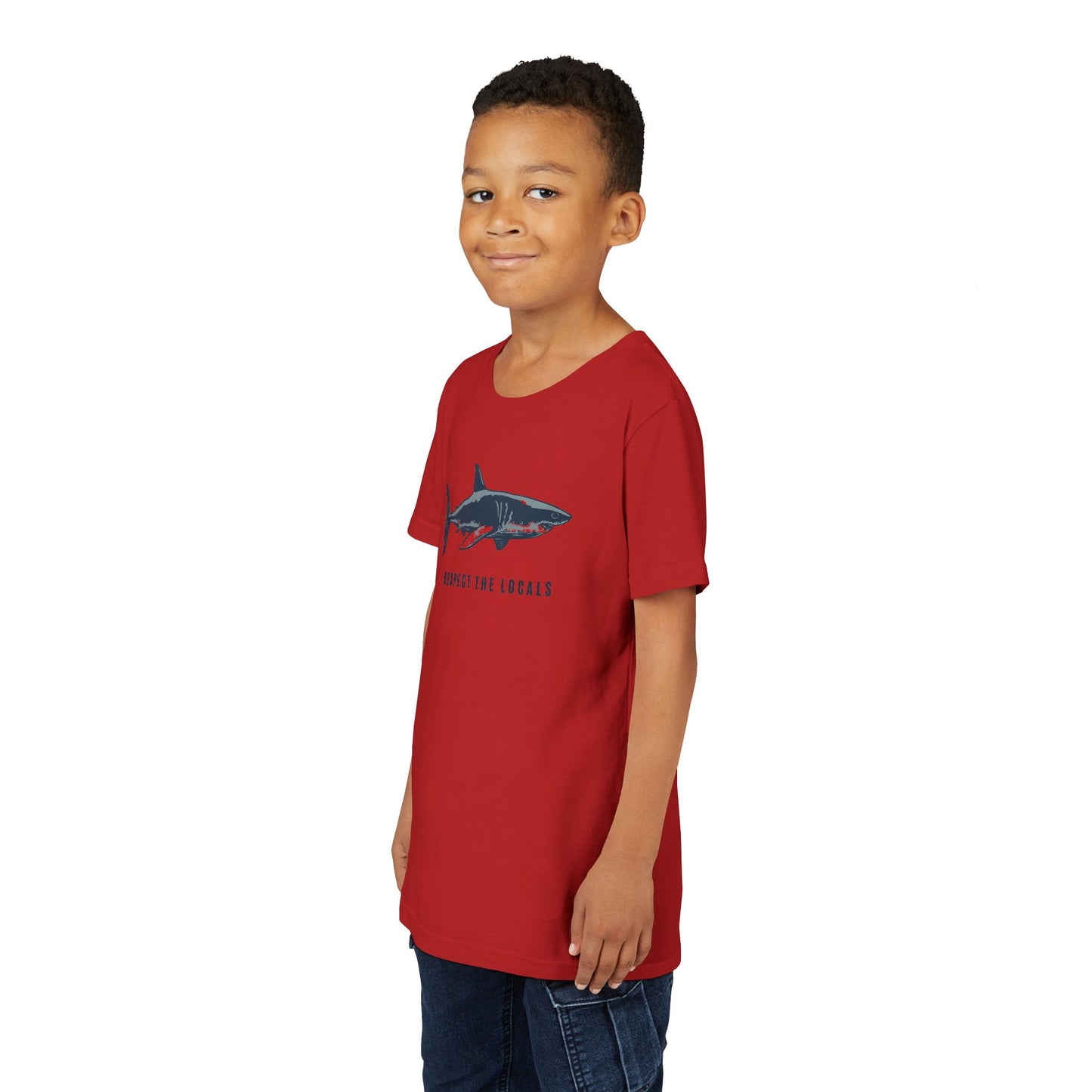 Kids Shark Youth Tee | Respect The Locals | Shark Lovers Shirt