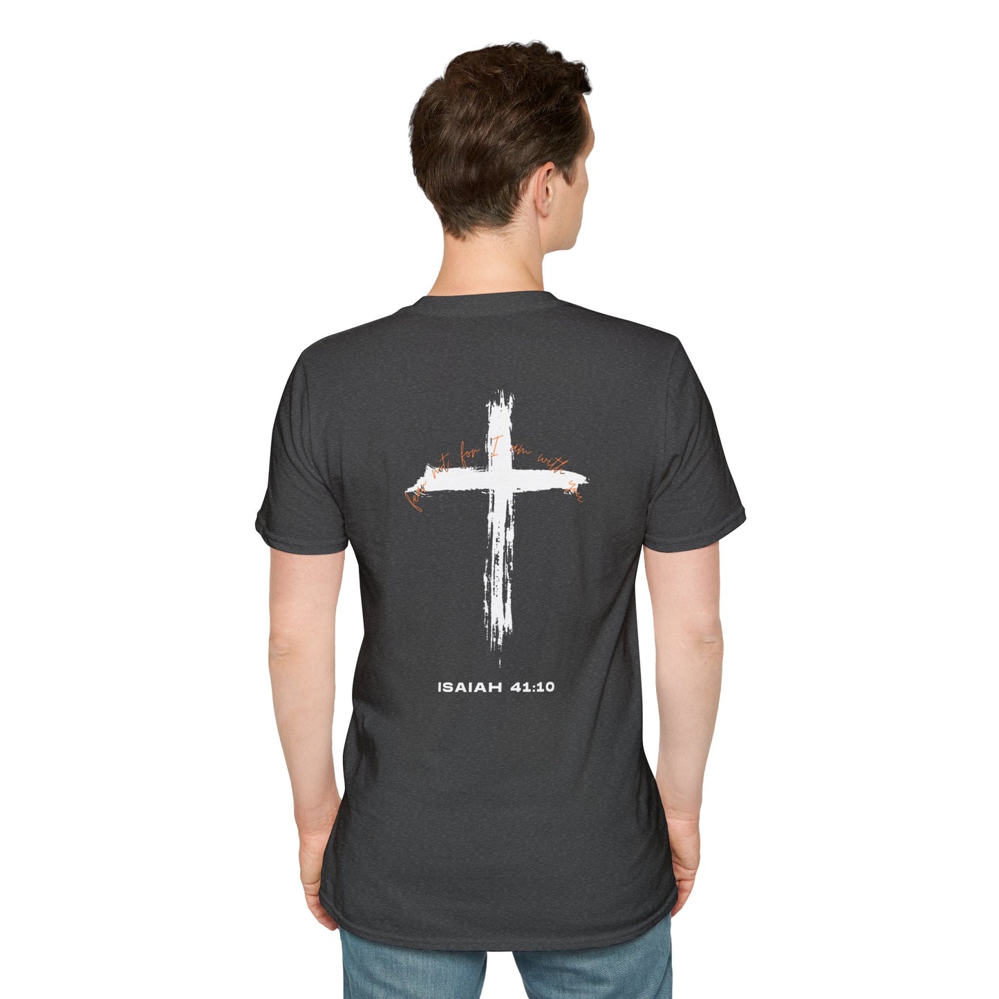 Faith-Inspired T-Shirt with Isaiah 41:10 Design - Customizable