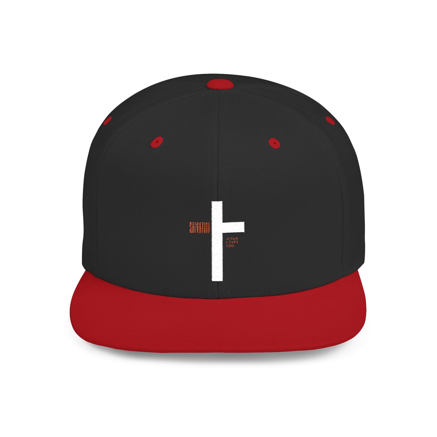 Snapback Hat with salvation cross