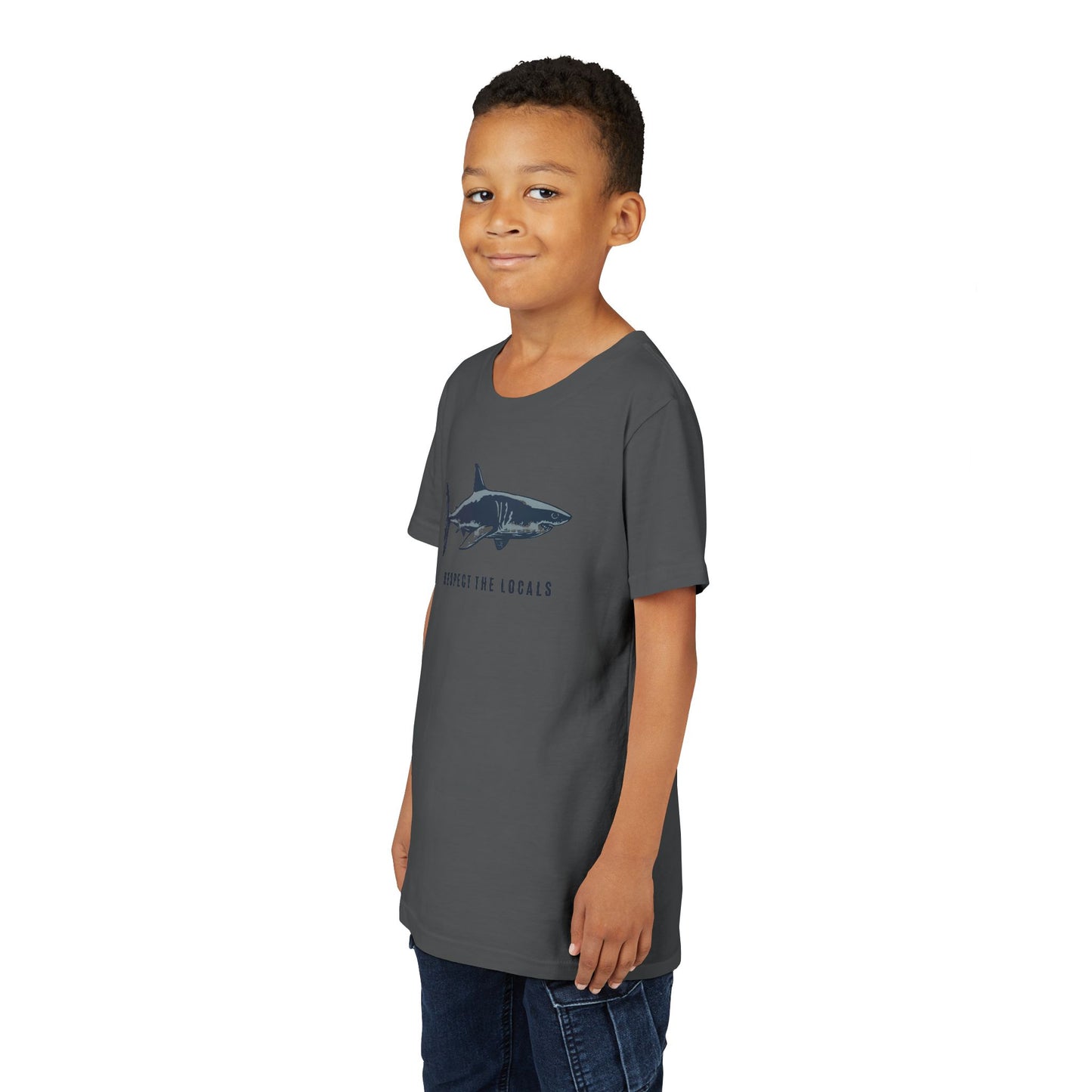 Kids Shark Youth Tee | Respect The Locals | Shark Lovers Shirt