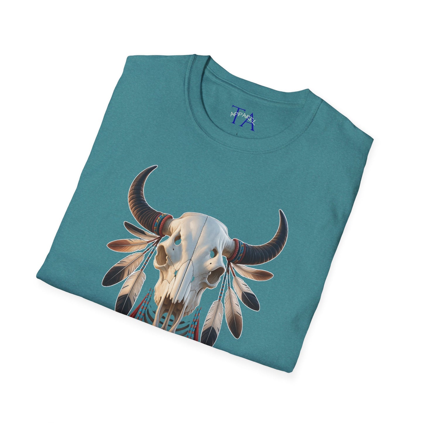 Native American Buffalo Skull T-Shirt - Whispers of the Ancestors