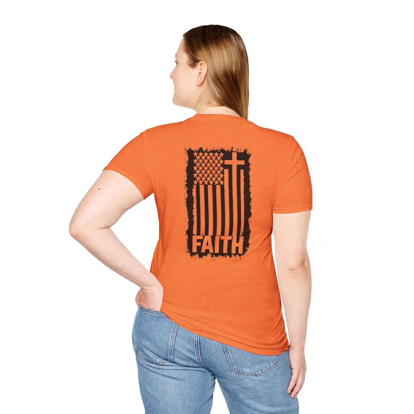 Faith-Inspired American Flag T-Shirt