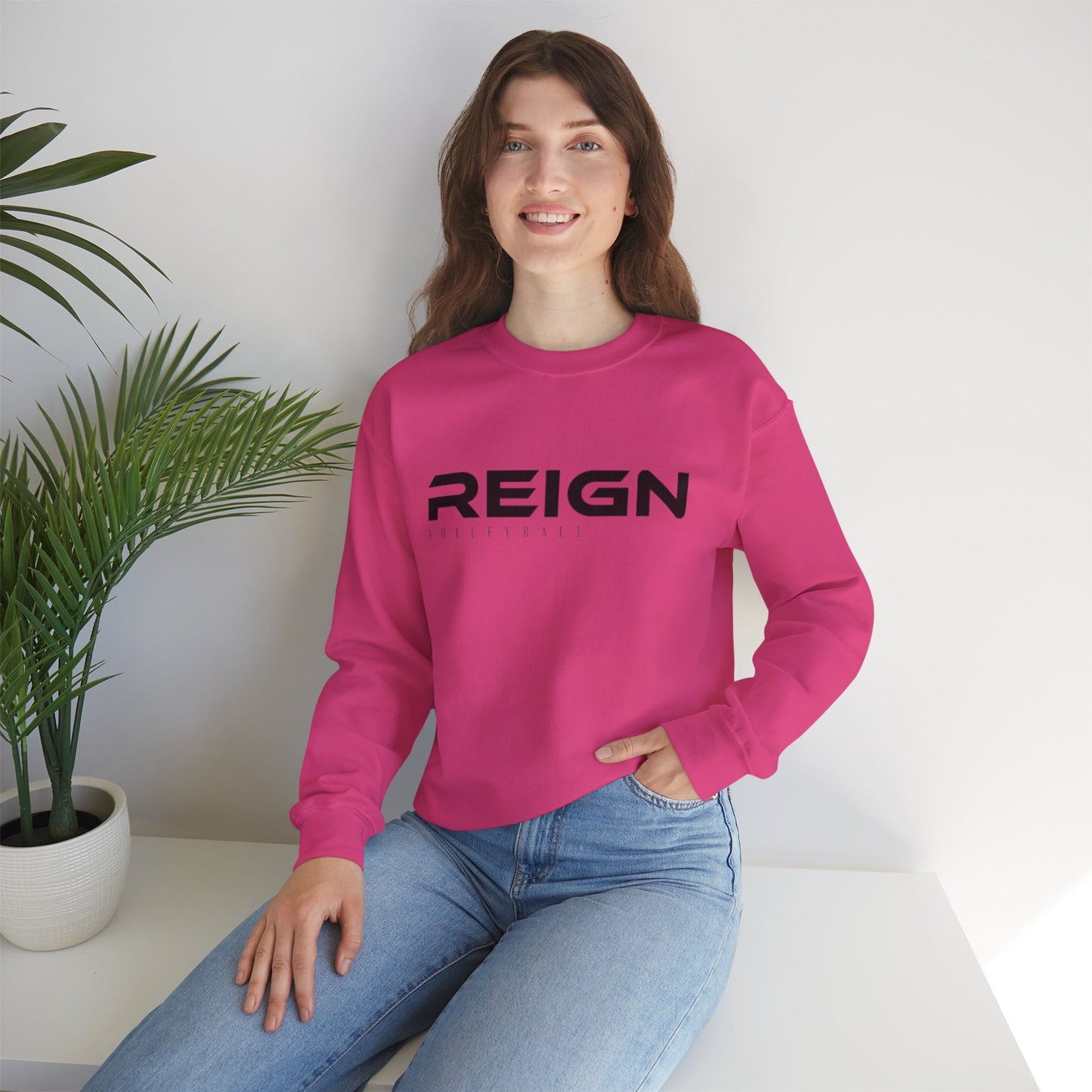 Volleyball - Customizable Volleyball Design Sweatshirt, Parents Fans, Unisex Crewneck Jumper, Quality Sports Apparel, Volleyball Gift