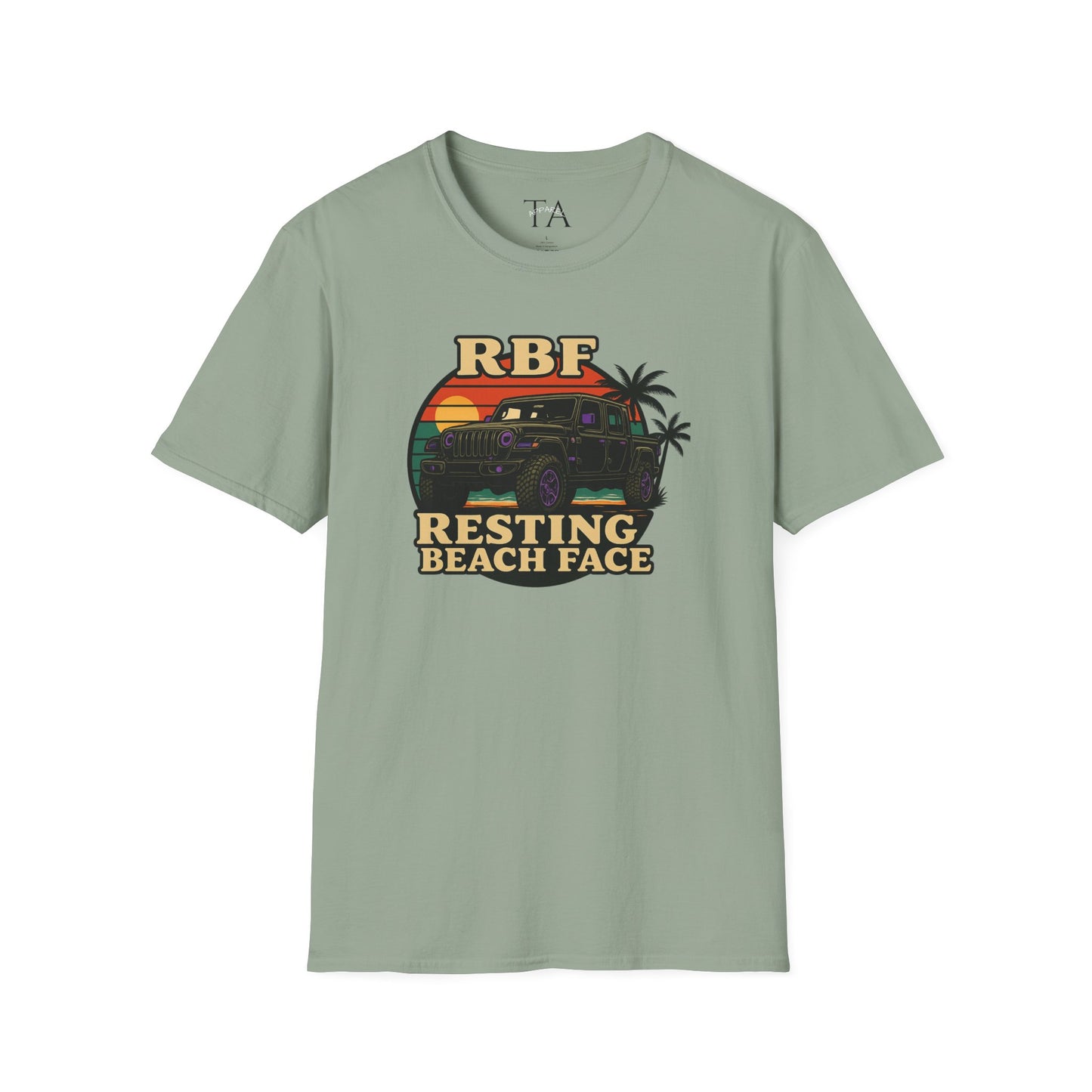 Resting Beach Face T-Shirt | Resting Beach Face | Summer Casual Wear, Vacation Tee, Beach Lover Gift, Relaxed Style, Unisex Apparel