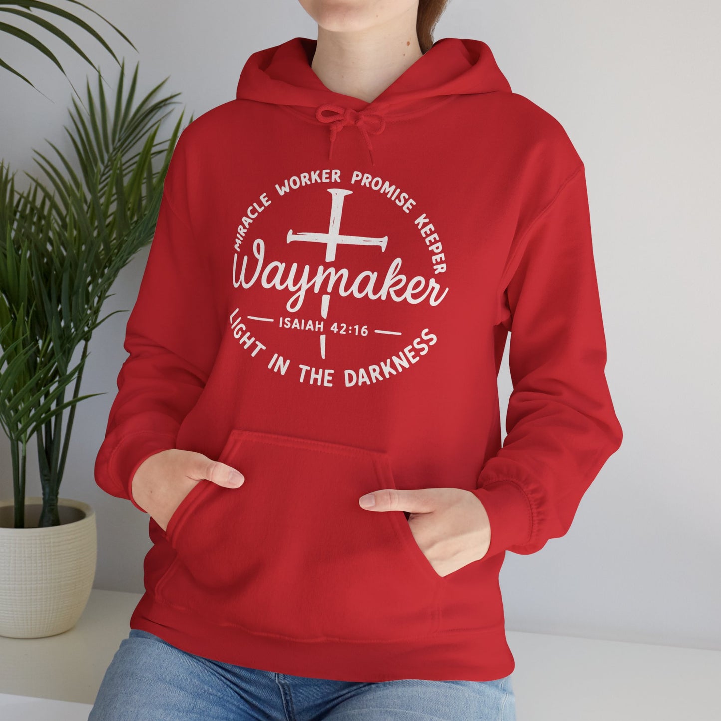 Faith Inspired Waymaker Hoodie - Cozy Sweatshirt for Faith Lovers and Celebrations