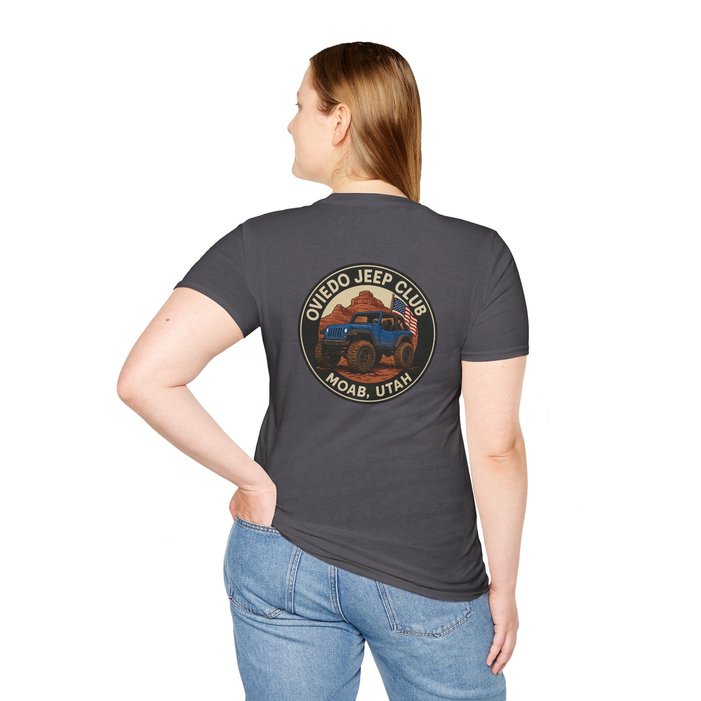Oviedo Jeep Club Adventure Jeep Club Softstyle Unisex Tee