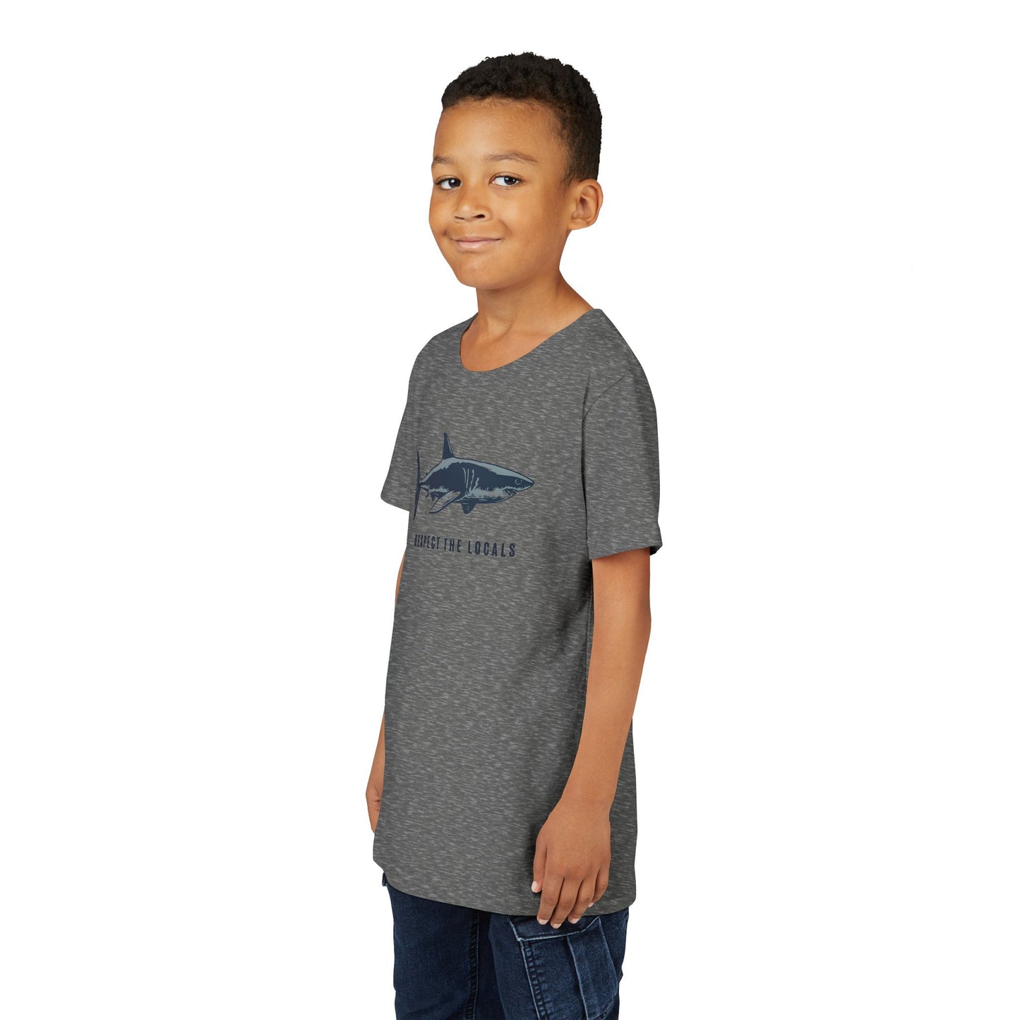 Kids Shark Youth Tee | Respect The Locals | Shark Lovers Shirt