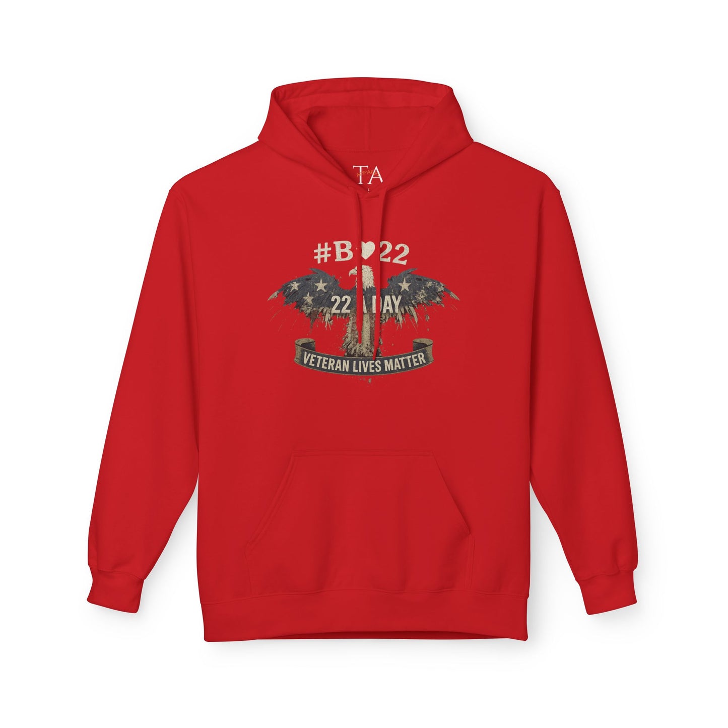 #B🤍22 Veteran Lives Matter Hoodie - Unisex Fleece Sweatshirt