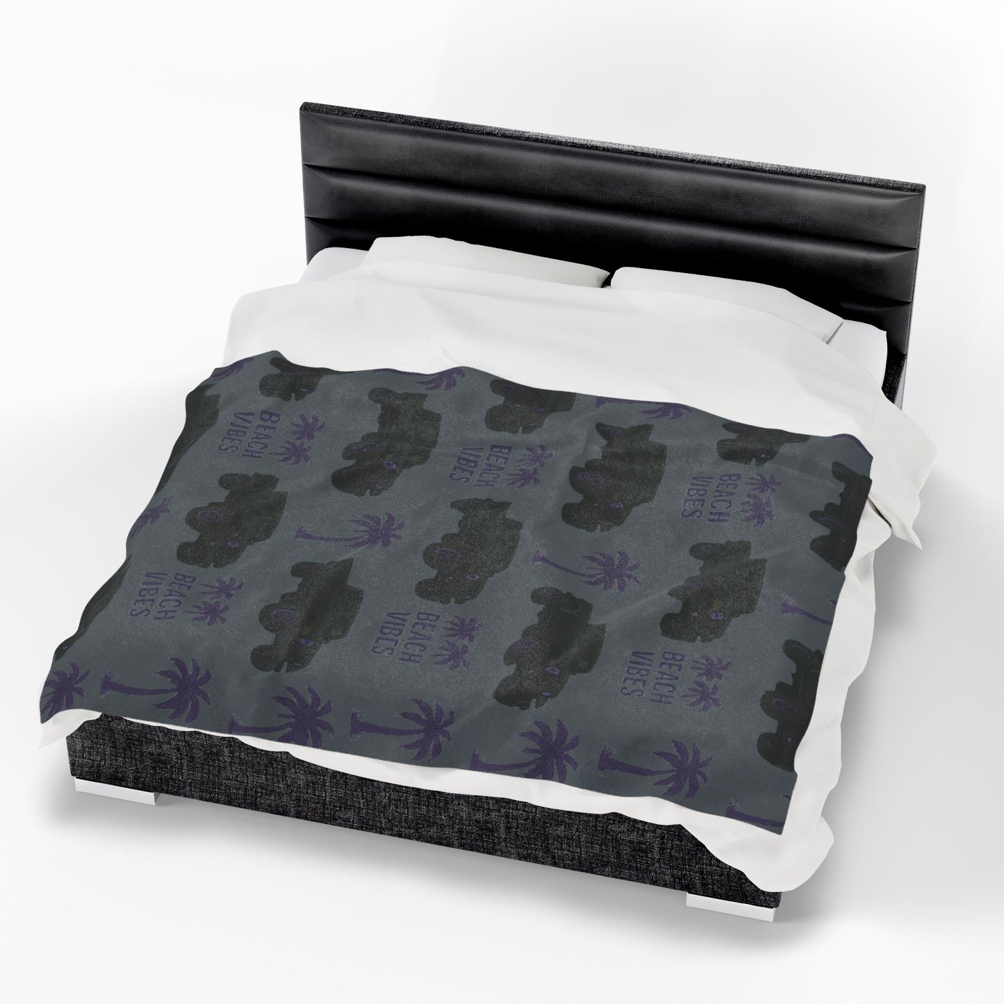 Beach Vibes Custom Jeep Gladiator Throw Blanket