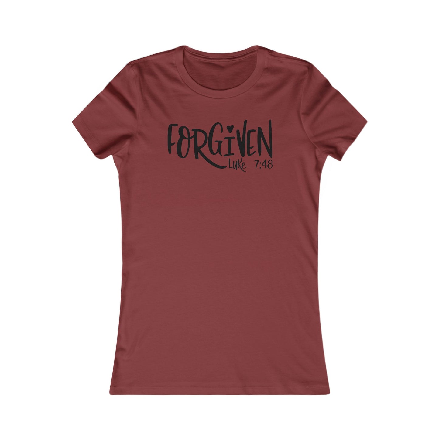 Women's Forgiven Tee | Christian T-Shirt, Faith Apparel, Inspirational Gift, Religious Wear, Bible Verse Shirt
