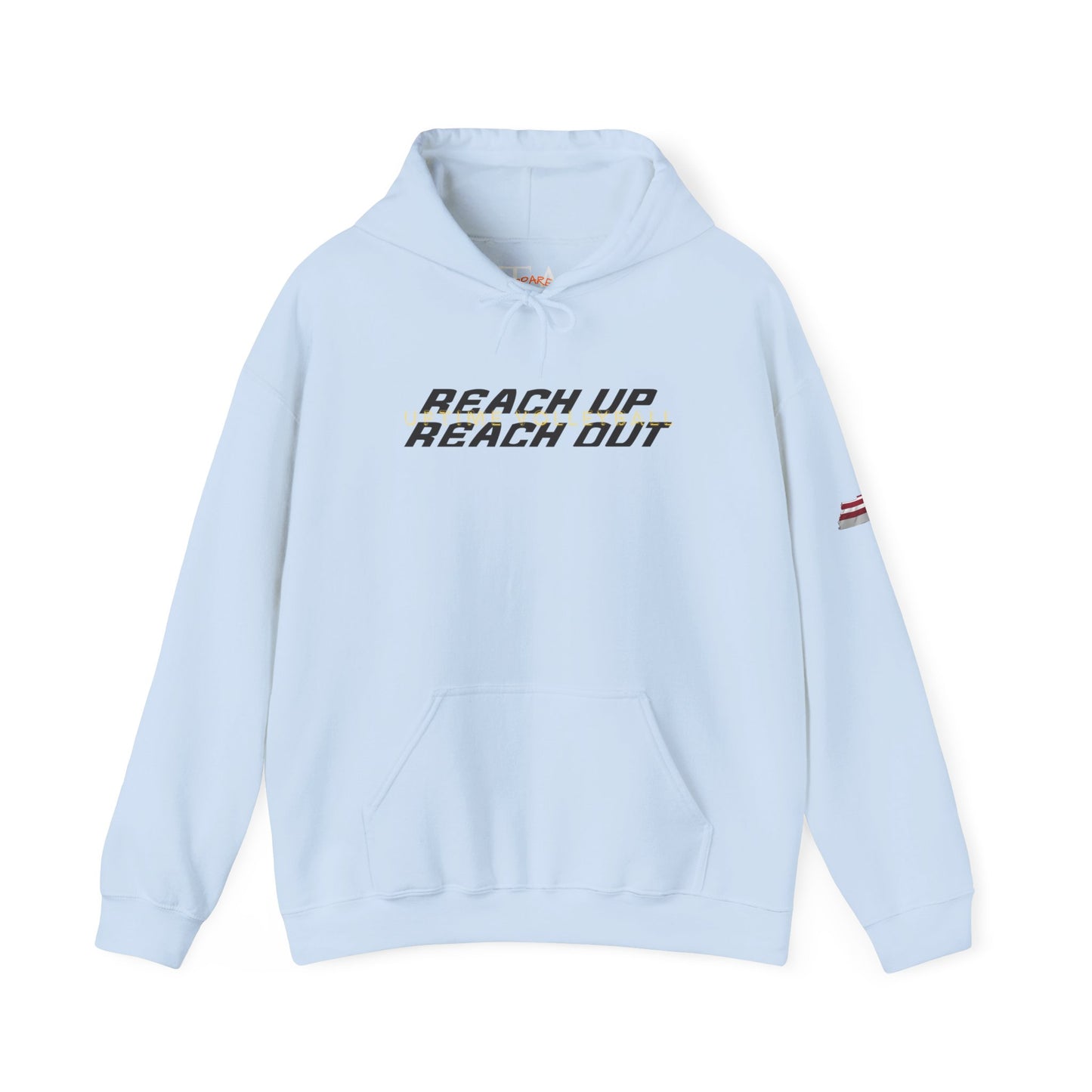 UPTIME Volleyball Reach Up Reach Out Hoodie | Empowerment Motivational Gift