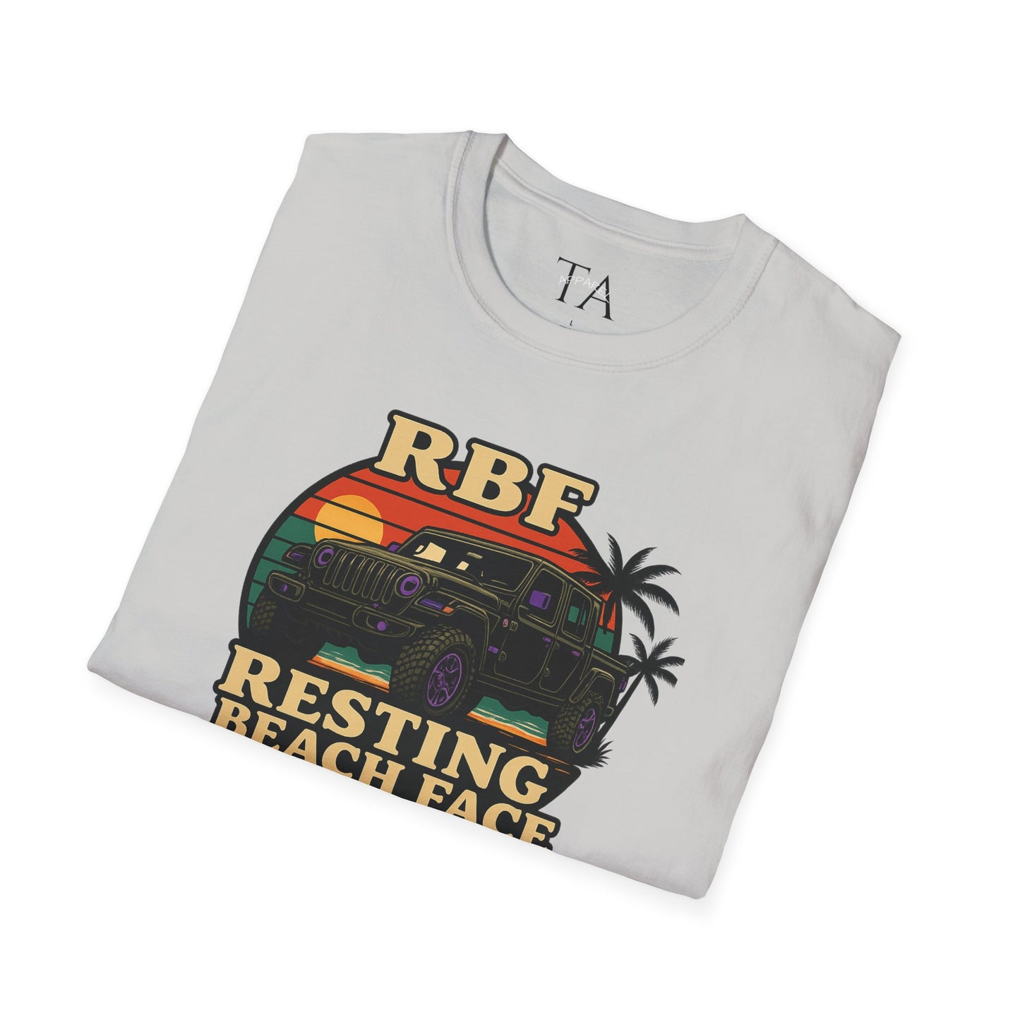 Resting Beach Face T-Shirt | Resting Beach Face | Summer Casual Wear, Vacation Tee, Beach Lover Gift, Relaxed Style, Unisex Apparel