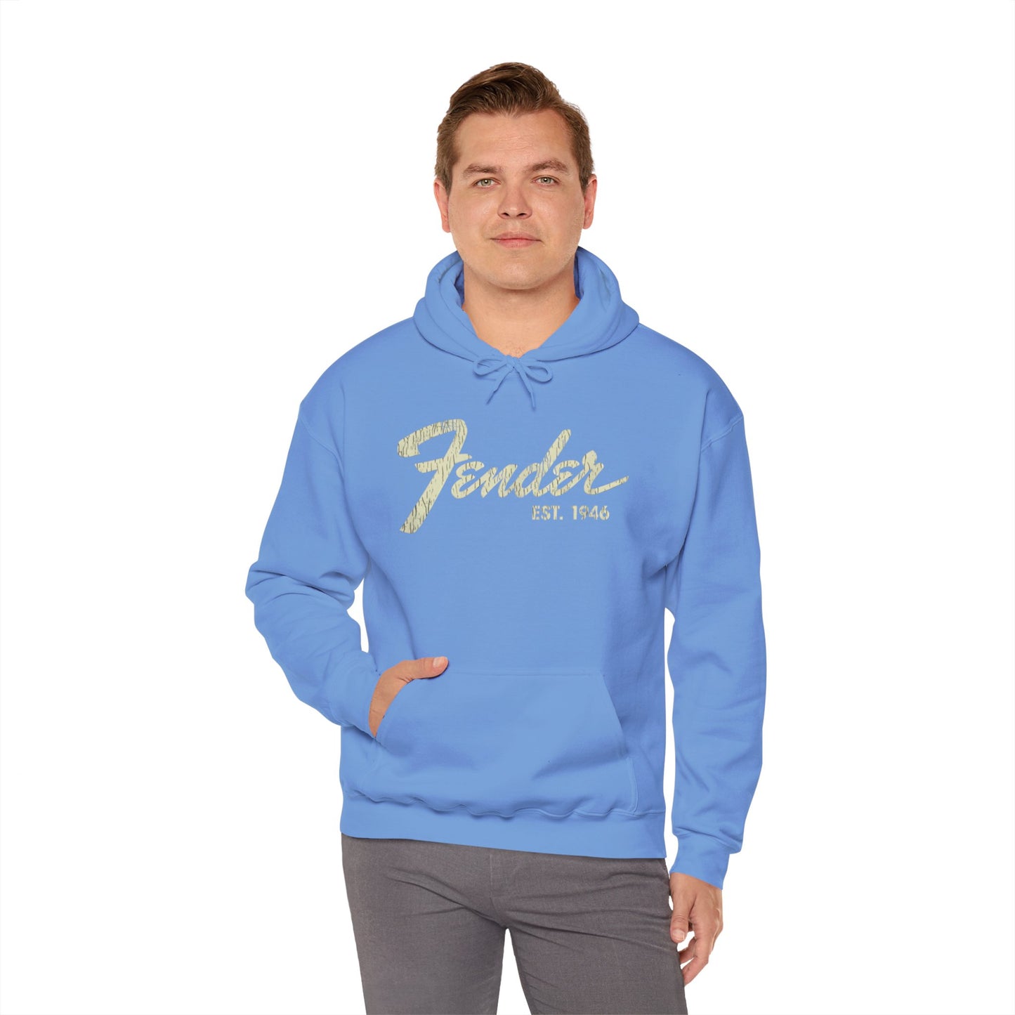 Fender Est 1946 Hoodie - Music Lovers Graphic Sweatshirt