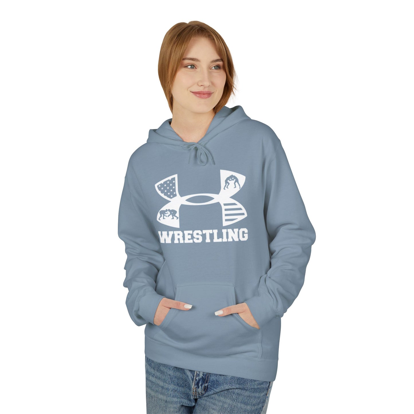 Fleece Hoodie - Cozy Wrestling Design for Everyday Comfort and Fall Fashion