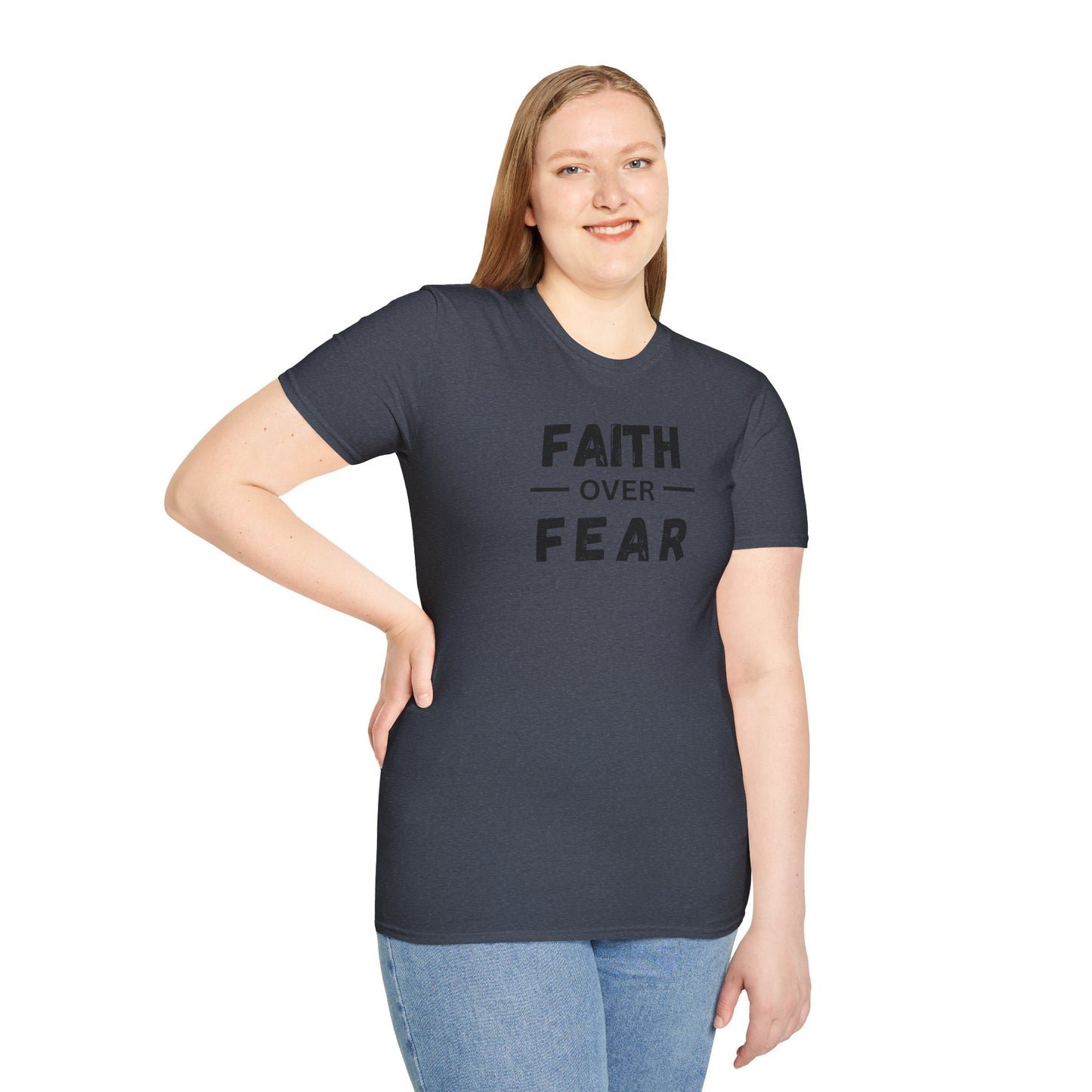 Faith Inspired Unisex T-Shirt - Faith Over Fear Design