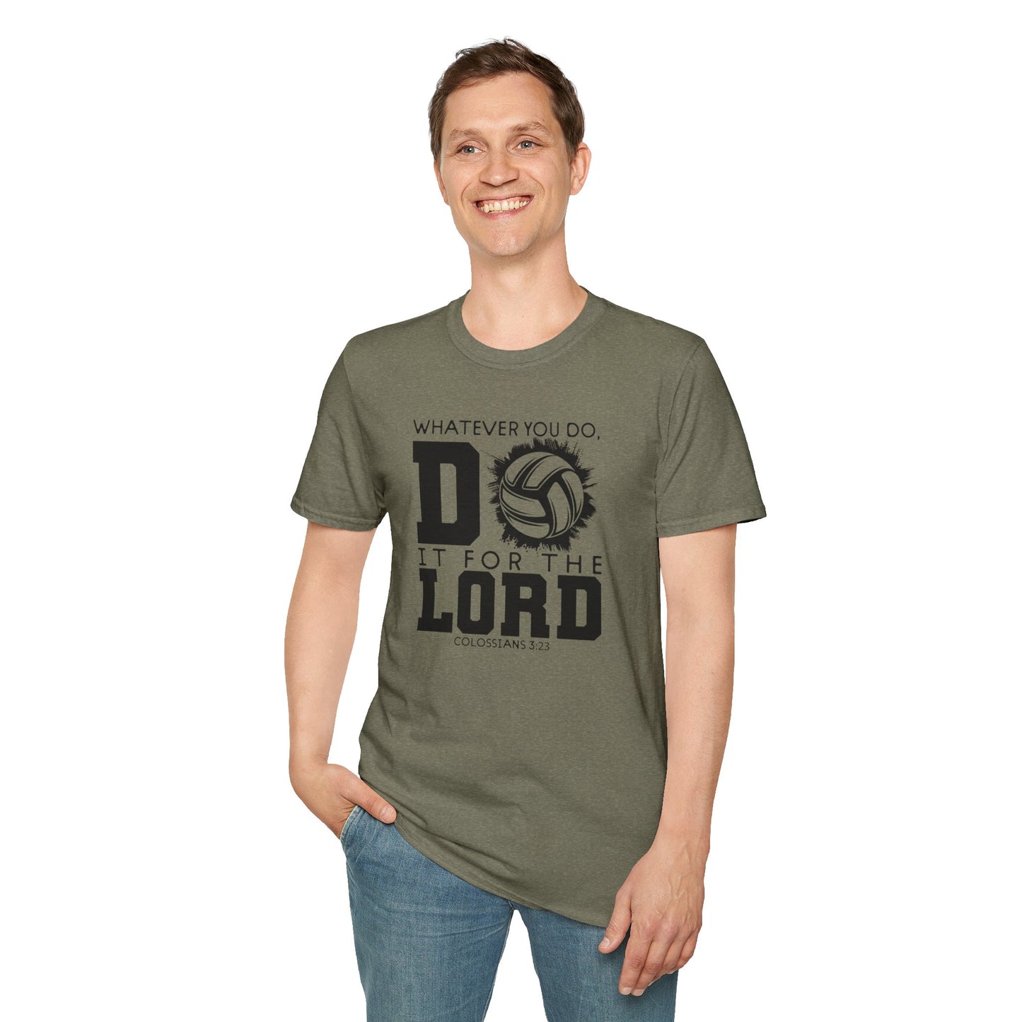 Volleyball Christian Unisex T-Shirt - Do it for the Lord