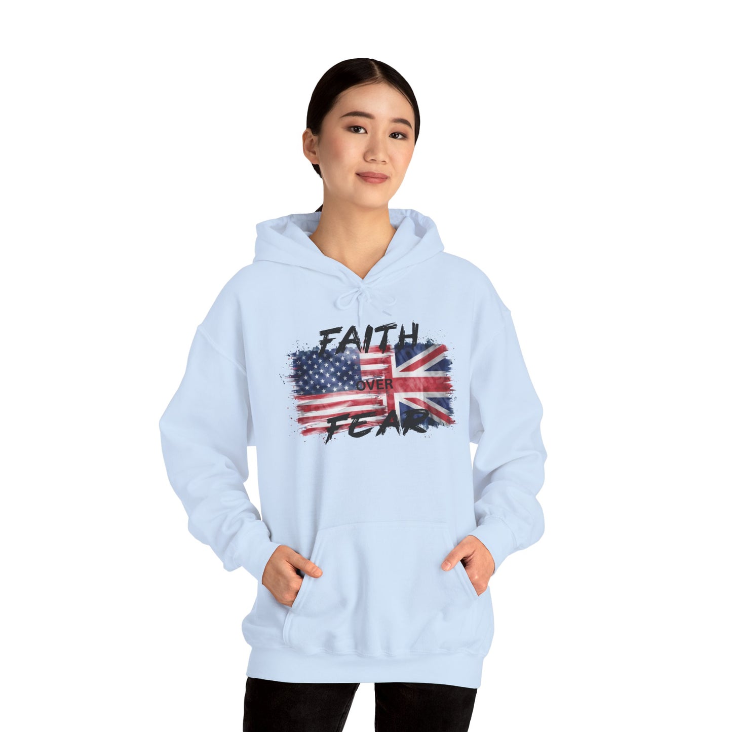 Faith over Fear USA UK Unisex Hoodie