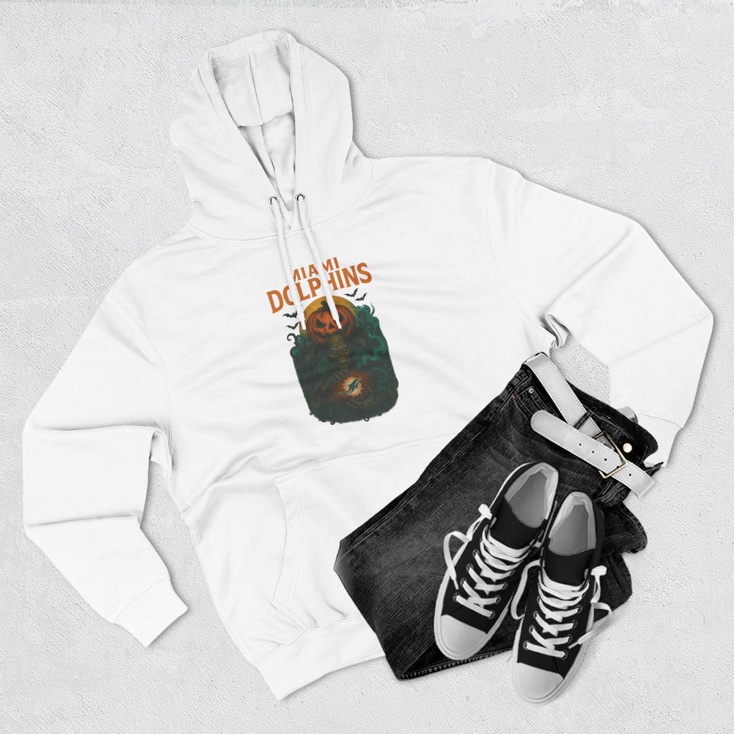 Halloween Cozy Dolphin Fleece Hoodie: Ocean Lovers, Casual Wear, Animal Lovers Gift, Beach Days, Relaxing at Home. Sea Life Graphic