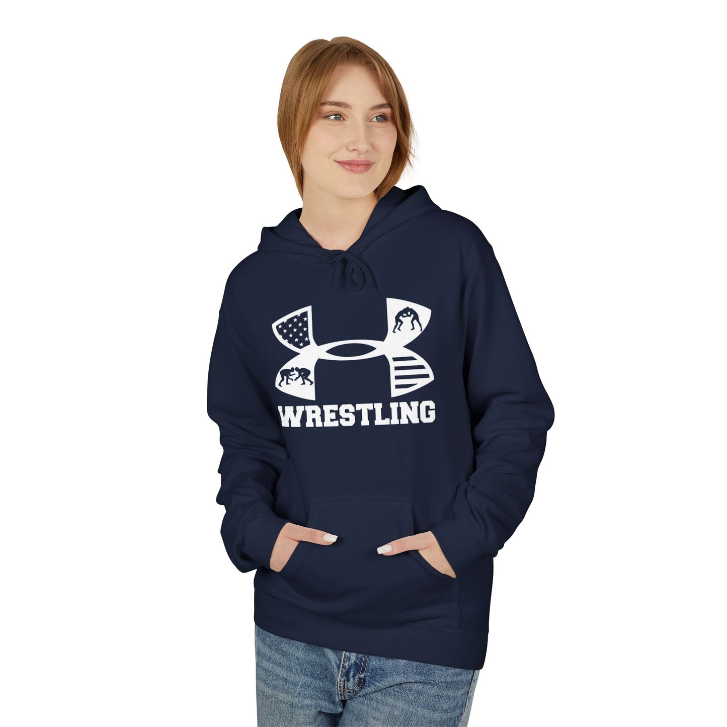 Fleece Hoodie - Cozy Wrestling Design for Everyday Comfort and Fall Fashion