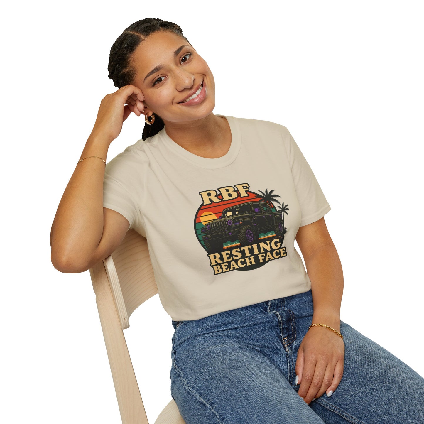 Resting Beach Face T-Shirt | Resting Beach Face | Summer Casual Wear, Vacation Tee, Beach Lover Gift, Relaxed Style, Unisex Apparel