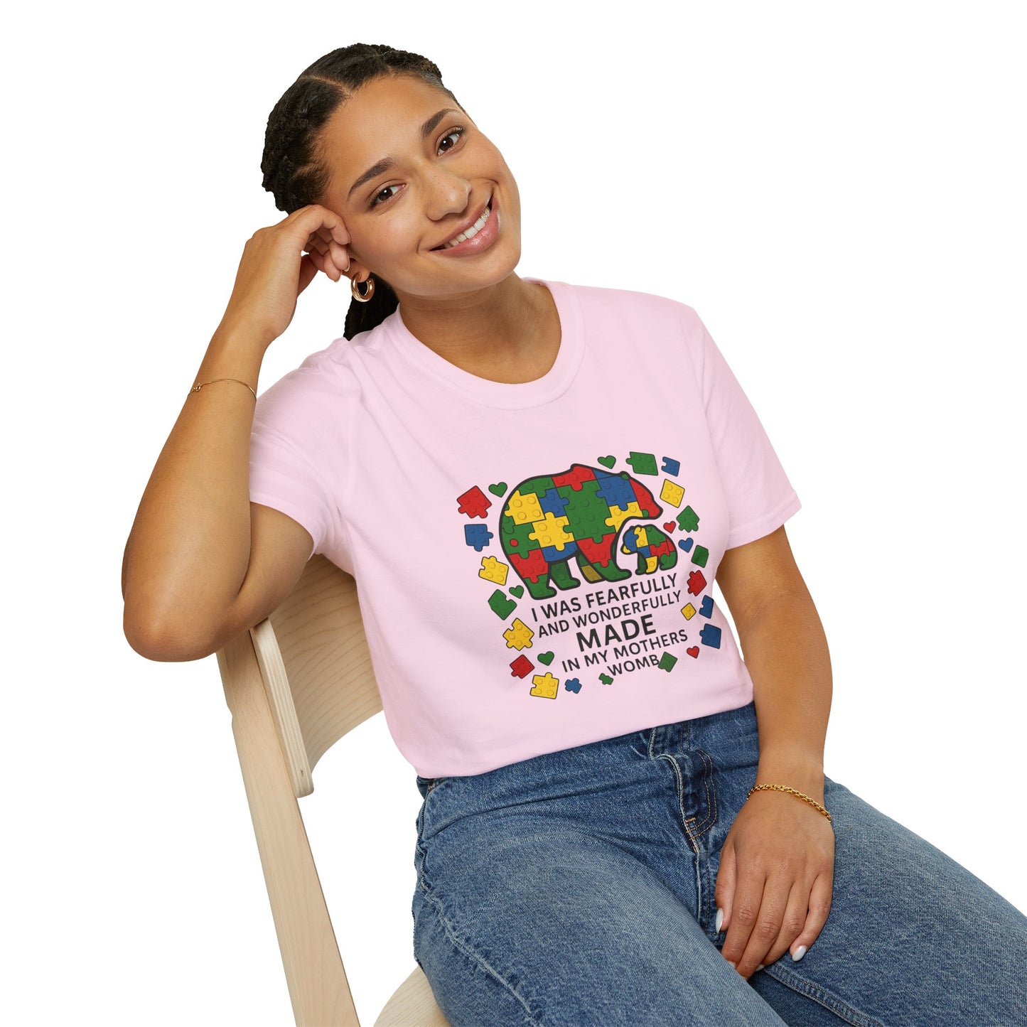 Autism Lego Mama Bear T-Shirt