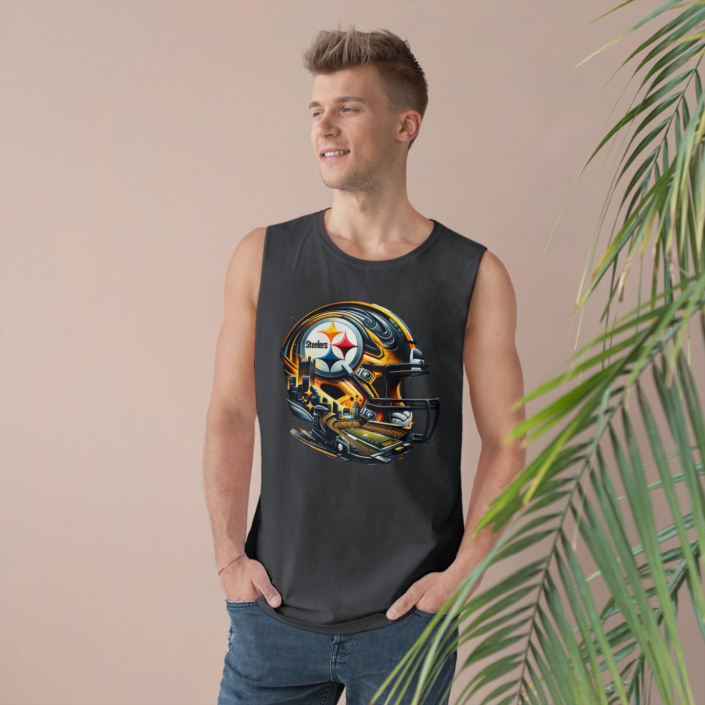 Football Unisex Sports Tank Top with Helmet Design, Casual Gym Wear, Game Day Outfit, Fitness Apparel, Athletic Gift