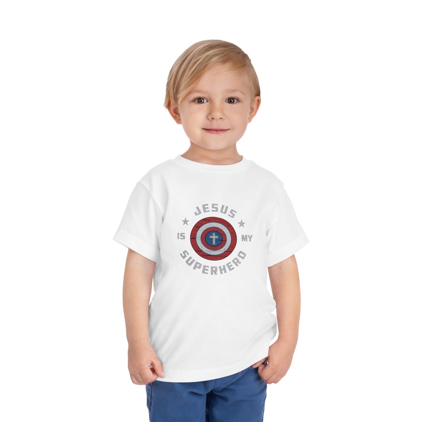 Jesus is My Superhero Christian Faith Easter Gift Tee - Toddler T-Shirt