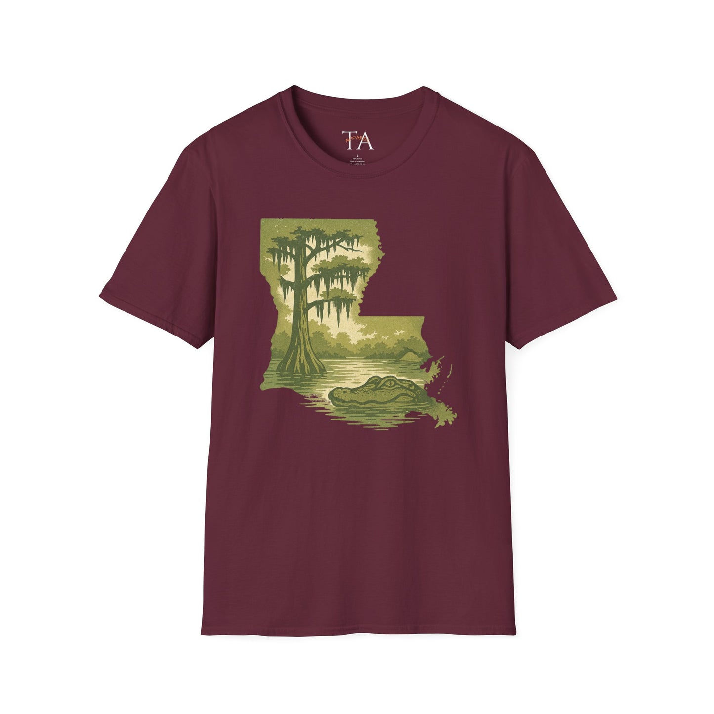 Louisiana Nature T-Shirt, Gift for Nature Lovers, Unisex Tee, Travel Souvenir, Outdoor Enthusiast Apparel, Urban Jungle Style