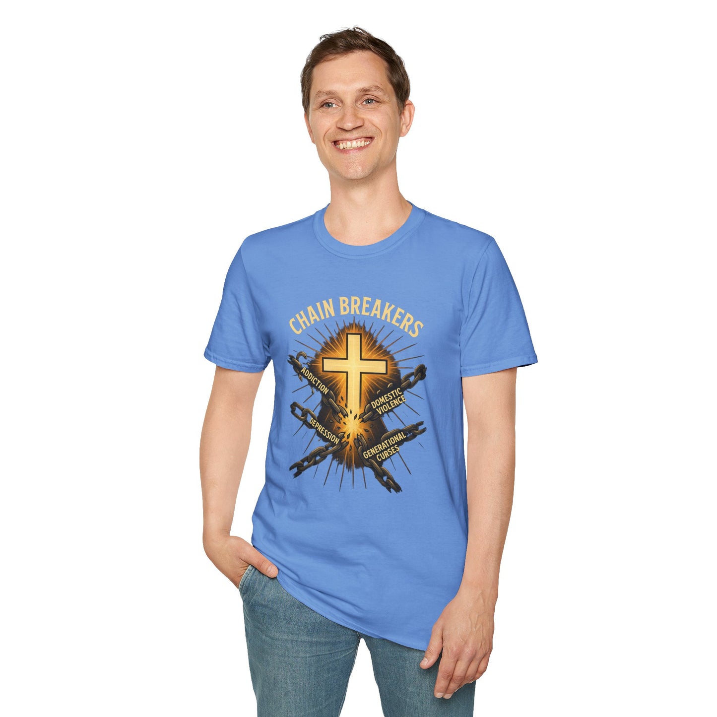 Chain Breakers T-Shirt - Breaking Chains of Addiction and Domestic Violence