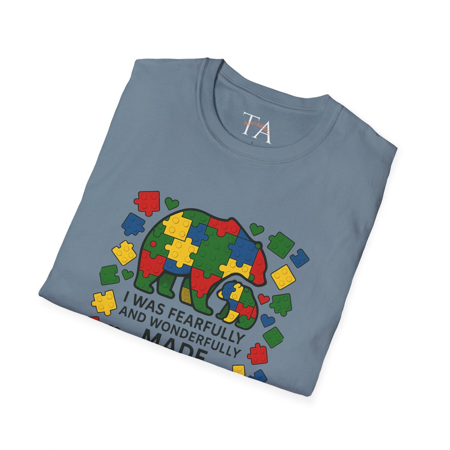Autism Lego Mama Bear T-Shirt