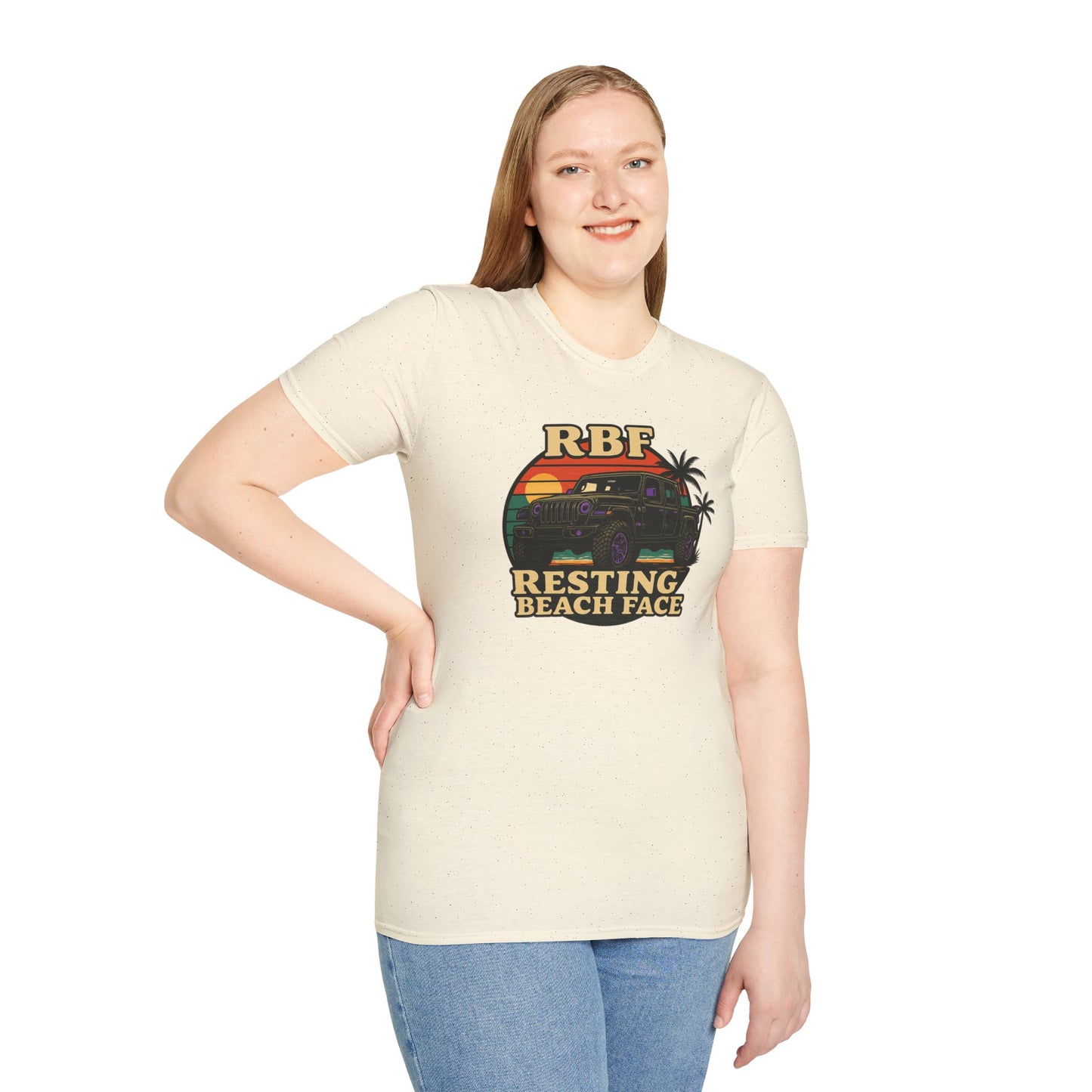 Resting Beach Face T-Shirt | Resting Beach Face | Summer Casual Wear, Vacation Tee, Beach Lover Gift, Relaxed Style, Unisex Apparel