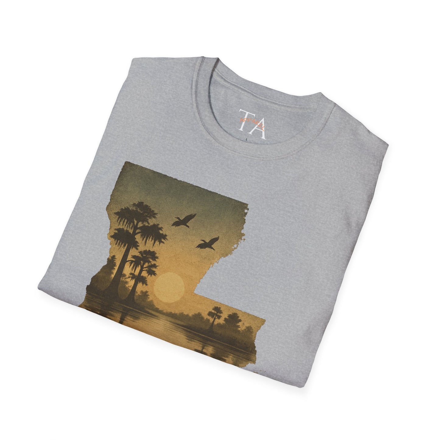 Louisiana Sunset Unisex T-Shirt - Souvenir Tee for Nature Lovers and Lake Life Enthusiasts