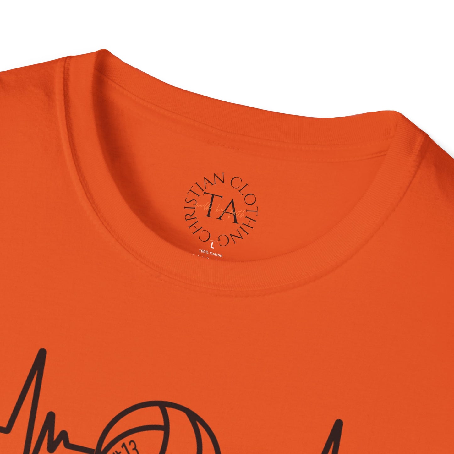 Volleyball Parent Heartbeat T-Shirt Soft Cotton Tee Customizable for Sports Enthusiasts, Gifts for Moms & Dads, Team Spirit Apparel, Athletic Wear