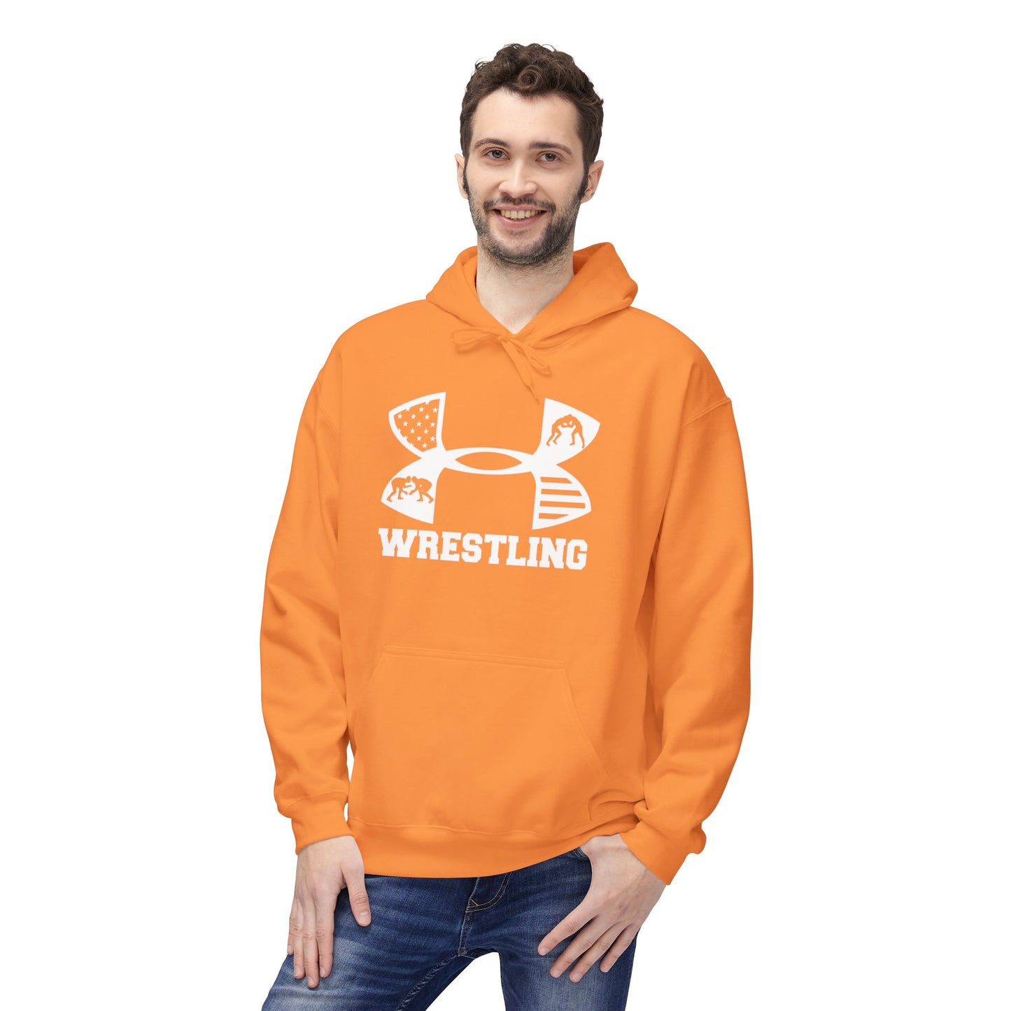 Fleece Hoodie - Cozy Wrestling Design for Everyday Comfort and Fall Fashion