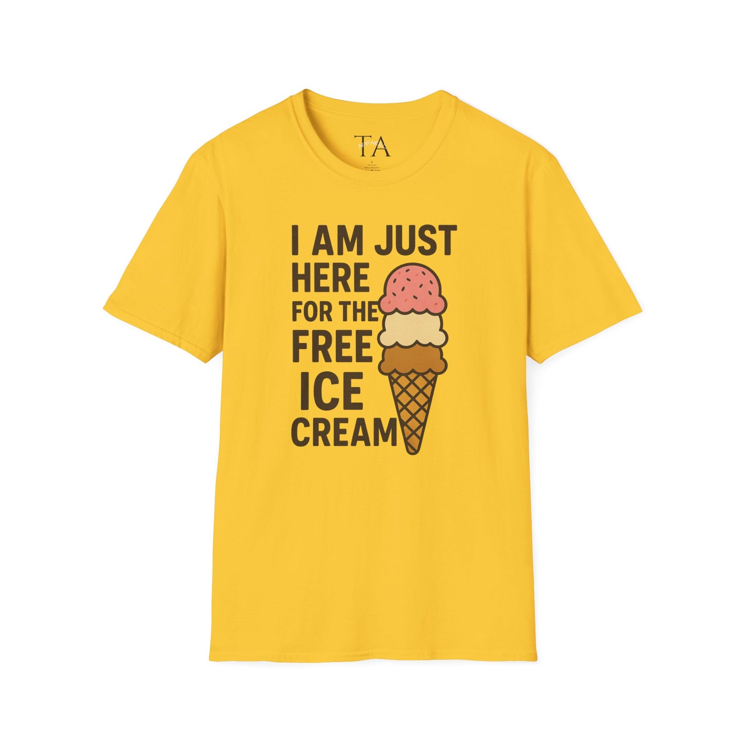 Ice Cream Lover's Unisex T-Shirt, Funny Graphic Tee, Summer Apparel, Sweet Treats Gift, Birthday Humor Shirt