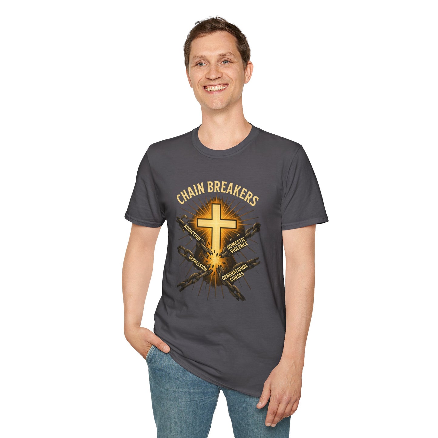 Chain Breakers T-Shirt - Breaking Chains of Addiction and Domestic Violence