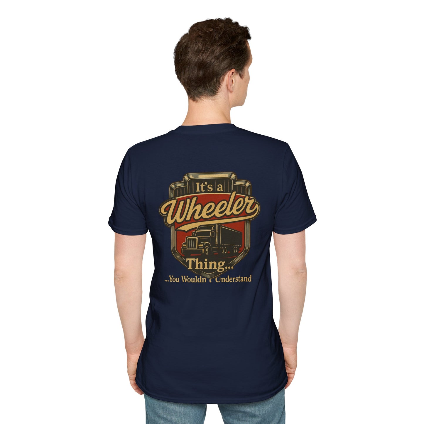 "It's a Wheeler Thing" Unisex Softstyle T-Shirt, Ideal for Truck Lovers, Gifts for Drivers, Casual Wear, Perfect for Birthdays, Father's Day